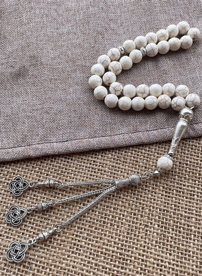 33 Prayer Beads, 10mm Hand-strung - Image 3